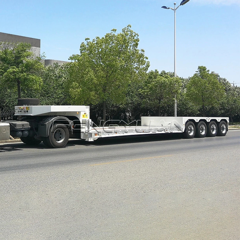 Lowbed Semi Trailer For Equipment Shipment